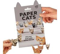 ZcxTry Handmade DIY Paper Cats Origami Kit, 50PCS 3D Cat/Dog/Dinosaur Origami Papers Craft Kit, Funny Craft Activity for Adults & Kids, DIY Animal Desk Decor & Gift for Animal Lovers,Cat