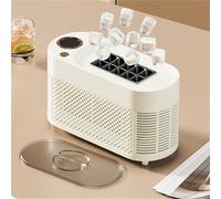 ZcxTry Mini Countertop Ice Maker Machine, Portable Ice Cube Maker Machine, Compact Portable Ice Cube Making Tool for Home/Kitchen/Camping/Rvs, Compact Window & Easy Ice Release,A,10 Cubes