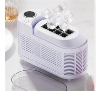 ZcxTry Portable Countertop Ice Maker Machine, Compact Ice Cube Maker Machine, Compact Portable Ice Cube Making Tool for Home/Kitchen/Camping/Rvs, with Power-Adapter & Car-Power-Cable,B,8 Cubes