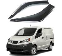 ZCXUIE 2 Pcs Car Wind Deflectors For Nissan NV200 2010-2018, Front Rear Side Window Visor Rain Smoke Guards Car Accessories