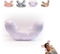 ZCYDB Beauty Sleep Pillow Beauty Pillow,Memory Foam Face Pillow, Silk Cloth Bedroom Pillow Beauty Pillow for Side Sleeper Anti Wrinkle Flawless Face Pillow Sleep Pillow Nest (White)