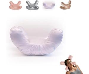 ZCYDB Beauty Sleep Pillow Beauty Pillow,Memory Foam Face Pillow, Silk Cloth Bedroom Pillow Beauty Pillow for Side Sleeper Anti Wrinkle Flawless Face Pillow Sleep Pillow Nest (White)