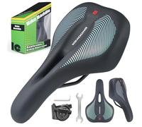 ZCYLPT Comfortable Gel Bike Saddle, Soft Breathable Bicycle Seat Cushion with Shock-Absorbing & Ergonomics Design, Wide Comfort Bike Seat for MTB, Road, City, Exercise Bikes for Men and Women