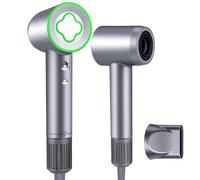 ZCYLPT Hair Dryer, 200 Million Negative Ionic Hairdryer,1600W Fast-Drying Blow Dryer,110,000 RPM Brushless High-Speed Motor,57dB Low Noise Travel Hairdryers for Women Men Pet Silvery