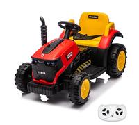 ZCYLPT Ride on Tractor,12V4.5AH Battery Powered Electric Cars for Kids with Remote Control,Bluetooth, LED Lights, Music,Four Wheels Ride on Toys for Boys,Girls Ages 3+(Red)
