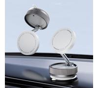ZCYLPT Vacuum Magnetic Phone Holder,360° Adjustable and Foldable Suction Car Phone Mount,Suction Phone Holders for iPhone & Android for Car/Gym/Mirror/Smooth Surface (white)