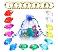 ZCYSRLQIN Gold Round Set Acrylic Diamond Gemstone Jewelry Alloy Halloween Party Hunting Cake Ornament Gift Bag Blue Hedgehog Power, 0.9x1.2 inches(25 Pcs）, Acrylic, gemstone
