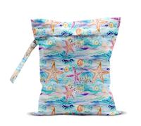 zcyxuuw Wet Bag for Swimsuit, Beach Travel Essentials Wet Dry Bag, for Sunscreen Toiletry Dirty Clothes Yoga Gym Diaper, Friends Summer Beach Vacation Gifts. Colorful starfish shells