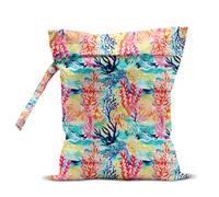 zcyxuuw Wet Bag for Swimsuit, Beach Travel Essentials Wet Dry Bag, for Sunscreen Toiletry Dirty Clothes Yoga Gym Diaper, Friends Summer Beach Vacation Gifts. Red and blue coral