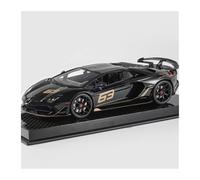 ZCYYUE Scale Models 1:18 Scale For Lamborghini Aventador SVJ Glossy Black Resin Car Model Collectible Ornament Coupe Simulation