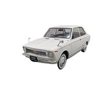 ZCYYUE Scale Models 1/24 For Toyota Corolla 1100 DX 1966 Two Door White Incredible Die Cast Zinc Alloy Car Replica Model Collection Coupe Simulation
