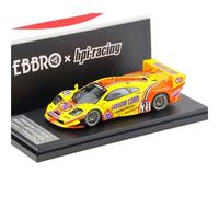 ZCYYUE Scale Models 1:43 HPI Ebrro Co-branded 1/43 For McLaren F1 GTR 2001 Orange Alloy Coupe Simulation