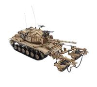 ZCYYUE Scale Models 1:72 Scale For Israeli Idf M60A1 Minesweeper Tank Model Kit Static Die Casting Collectible Ornaments Diecast Tanks
