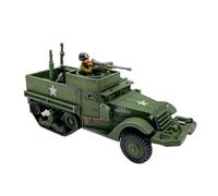 ZCYYUE Scale Models 1:72 Scale For M3 US Semi Tracked Armored Tank Model Kit Static Die Casting Collectible Ornaments Diecast Tanks