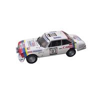 ZCYYUE Scale Models Car Model Die-cast Kit Collectible IXO 1/43 PEUGEOT 504 V6#3 1978 Rally Car Coupe Simulation