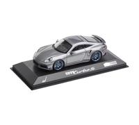 ZCYYUE Scale Models Grey Coupe For Porsche Original 992 911 Turbo S 1/43 Spark Die-cast Toy Kit Coupe Simulation