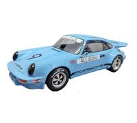 ZCYYUE Scale Models Incredible Die-cast Vehicle Replica 1/18 For Porsche 911 Carrera RSR Model In Six Colors Coupe Simulation(Blue)