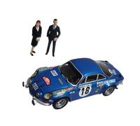 ZCYYUE Scale Models Incredible Diecast Alloy Racing Car Model Replica Toy IXO 1/43for ALPINE RENAULT #18 1973 With Figure Coupe Simulation