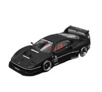 ZCYYUE Scale Models Inno Alloy Black 1:64 Sports Car Model LBWK Wide Body Modified F40 LM Classic Supercar Coupe Simulation