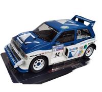 ZCYYUE Scale Models IXO 1/18 For MG METRO 6R4#14 1986 Rally Car Model Diecast Collection Coupe Simulation