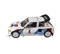 ZCYYUE Scale Models IXO 1/18 For PEUGEOT 205 T16 E2#4 1986 Rally Car Model Diecast Collection No Door Open Coupe Simulation
