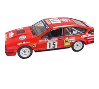 ZCYYUE Scale Models IXO 1/43 For ALFA ROMEO GTV6#15 1986 Diecast Alloy Rally Car Model Simulation Replica Toy Coupe Simulation