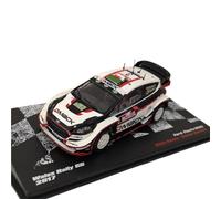 ZCYYUE Scale Models IXO 1/43 For FORD FIESTA WRC 1017#3 Die-cast Alloy Rally Car Model Simulation Replica Toy Coupe Simulation