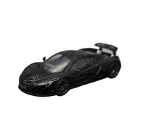ZCYYUE Scale Models LCD Alloy 1:64 Sports Car Model Two-door Hybrid Supercar P1 Hybrid Suitable For McLaren Coupe Simulation(Black)