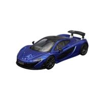 ZCYYUE Scale Models LCD Alloy 1:64 Sports Car Model Two-door Hybrid Supercar P1 Hybrid Suitable For McLaren Coupe Simulation(Blue)