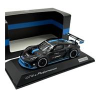 ZCYYUE Scale Models Resin For Porsche Original Car Model Cayman Black GT4 1/43 2024 Spark Rally Car Model Coupe Simulation