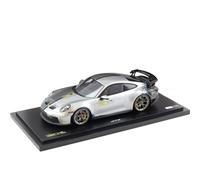 ZCYYUE Scale Models Resin Spark For Porsche 911 (992) GT3 Coupe 1/18 Silver Grey Coupe Car Model Collection Coupe Simulation