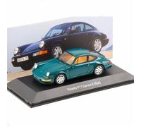 ZCYYUE Scale Models Yellow/L Green For Porsche Original Museum Series 1/43 Spark 911 964 Carrera 4 Coupe Resin Coupe Simulation