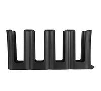 ZCZDHNA Commercial Cup Organizer Rack | 4 - Tier Paper Cup Holder for Coffee/Milk Tea Shops | Robust Plastic Storage Stand | Countertop Organizer for Lids & Cups (Straight Four-Grid Cup Holder)