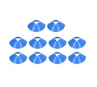 ZCZDHNA Soccer Training Cones | 8cm High Flower Mouth Design for Coordination Drills/Youth Sports/Dog Training | 10 PCS Bright PE Obstacle Discs with Colorfast Colors (blue)