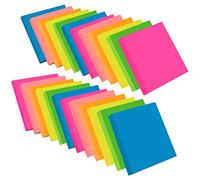 ZCZN 6 Bright Assorted Colours Sticky Notes, 76 x 76 mm, 100 Sheets/Pad, Sticky Issue is Improved, 24 Pads