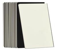 ZCZN A5 Blank Notebooks - 12 Pack, Black Kraft Cover Plain Notepads for Sketching, Notes, Travel & School Use