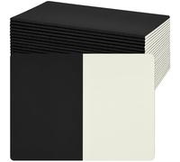 ZCZN A5 Blank Notebooks - 24 Pack, Black Kraft Cover Plain Notepads for Sketching, Notes, Travel & School Use