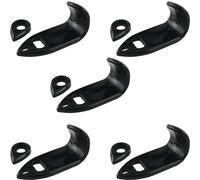 ZCZQC 5Set Plastic Saxophone Thumb Rest Bracket ABS Finger Rest Pad Musical Instrument Accessory For Alto Tenor Soprano Saxophone Music Accessory Accessories Length 6.1cm/2.4 inch Black