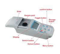 ZD-2A Portable Handheld Turbidity Meter for Water Quality Testing, 0-200 NTU Range, 90° Scattered Light Principle, Microcomputer-Controlled with