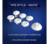 ZD Gaming C-Type Thumb Grip Replacement Kit, Standard/FPS/Arcade Joystick Caps with Replacement Bases, Non-Slip, Compatible with Xbox Series/Astro C40/8BitDo Controllers, Enhanced Precision for