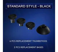 ZD Gaming C-Type Thumb Grip Replacement Kit, Standard/FPS/Arcade Joystick Caps with Replacement Bases, Non-Slip, Compatible with Xbox Series/Astro C40/8BitDo Controllers, Enhanced Precision for
