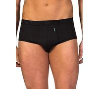 ZD ZERO DEFECTS | Men's Open Front Briefs | Comt Soy Yarn | Breathable and Soft | Size: 5XL - Colour: Black