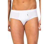 ZD ZERO DEFECTS | Premium Egyptian Cotton Mini Briefs | Superior Comt and Breathability | Size: L - Colour: White