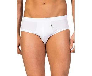 ZD ZERO DEFECTS | Premium Egyptian Cotton Mini Briefs | Superior Comt and Breathability | Size: M - Colour: White