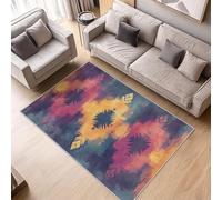 ZDABAOEC Aztec Rug Small - Aztec Rug - Native American Navajo Rugs, Tribal Geometric Carpet, Boho Bohemian Home Decor Non Slip Small Rug, Washable Rug, Anti Slip Low Pile Area Rug, 60 x 90cm