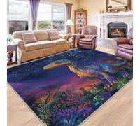 ZDABAOEC Dinosaur Rugs for Boys Bedroom - Dinosaur Rug - Dino Rugs, Cartoon Animal Carpet, Dinosaur Home Decor Non Slip Large Rug, Washable Rug, Anti Slip Low Pile Area Rug, 120 x 170cm