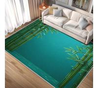 ZDABAOEC Green Leaf Pattern Rugs - Green Leaves Rugs for Living Room, Bedroom, Japanese Carpet, Washable Non Slip Large Rug, Soft Low Pile Patterned Area Rug & Home Decor & Gifts, 200 x 290cm