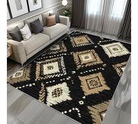 ZDABAOEC Ikat Rugs Living Room - Tribal Geometric Rugs for Living Room, Bedroom, Ethnic Boho Carpet, Washable Non Slip Large Rug, Soft Low Pile Patterned Area Rug & Home Decor & Gifts, 180 x 240cm