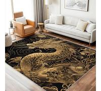 ZDABAOEC Japanese Rug Runner - Japanese Dragon Rugs for Living Room, Bedroom, Chinese Carpet, Washable Non Slip Small Rug, Soft Low Pile Patterned Area Rugs & Home Decor & Gifts, 80 x 150cm