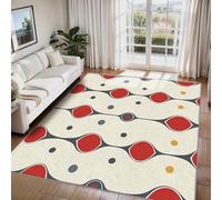 ZDABAOEC Mid Century Geometric Rugs - Retro 70s Rugs for Living Room, Bedroom, Abstract Carpet, Washable Non Slip Large Rug, Soft Low Pile Patterned Area Rug & Home Decor & Gifts, 160 x 230cm